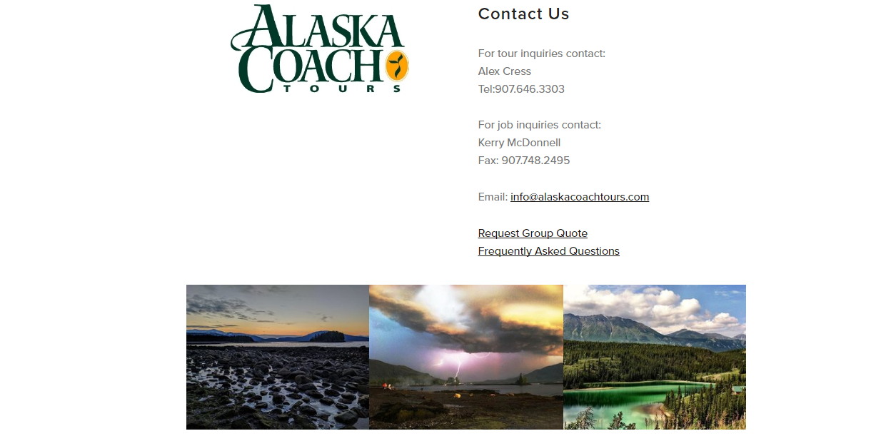 contact, Alaska, questions